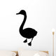 Vector silhouette goose Wall Decal