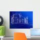Wire-frame Cottage Xxxl Wall Mural