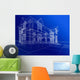 Wire-frame Cottage Xxxl Wall Mural