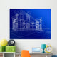 Wire-frame Cottage Xxxl Wall Mural