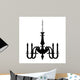 Chandelier Lamp Outline Vector Wall Mural