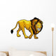 lion on white Wall Decal