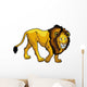 lion on white Wall Decal