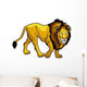lion on white Wall Decal