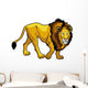 lion on white Wall Decal