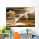 Computer generated abstract background with computer components Wall Mural