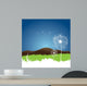 Dandelion Seeds Blowing from Wall Mural