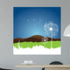Dandelion Seeds Blowing from Wall Mural