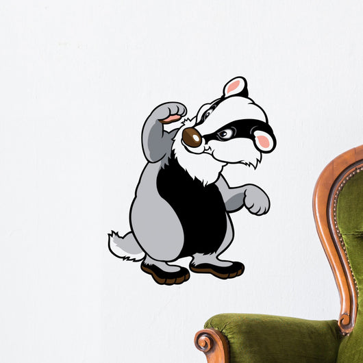 cartoon badger Wall Decal