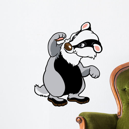 cartoon badger Wall Decal