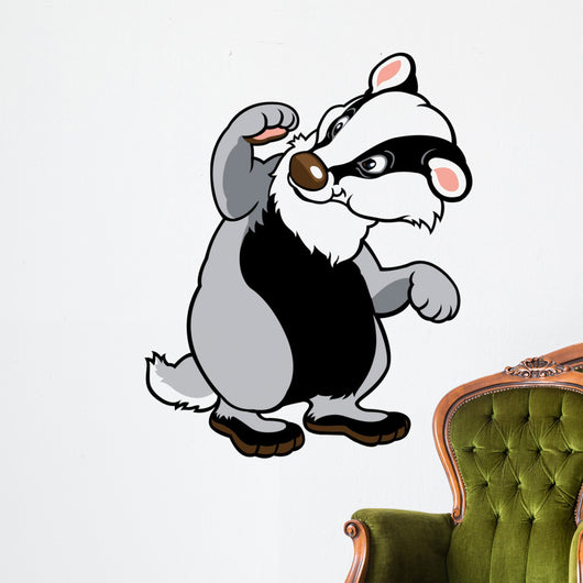 cartoon badger Wall Decal