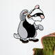cartoon badger Wall Decal