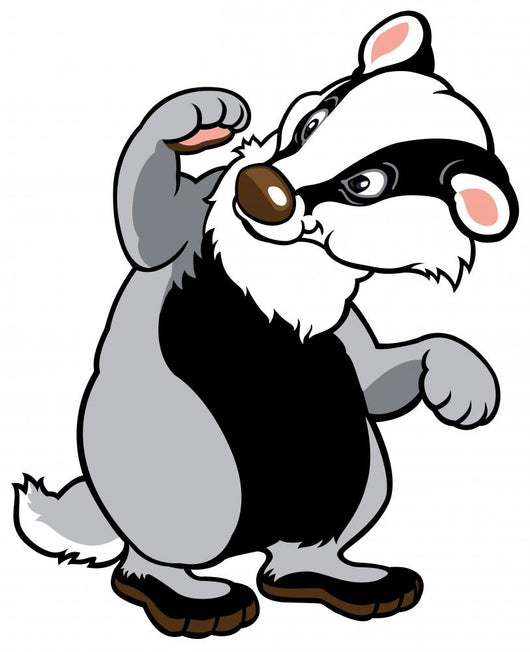 cartoon badger Wall Decal