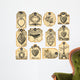 12 valentine labels Wall Decal