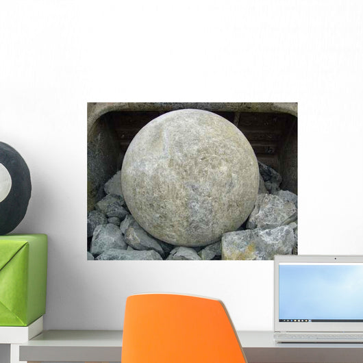 Baggerschaufel Mit Stahlkugel im Wall Decal