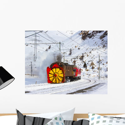 Snowplow Steam shown on a wall
