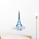 the Eiffel tower in paris Wall Decal