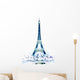 the Eiffel tower in paris Wall Decal