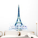 the Eiffel tower in paris Wall Decal
