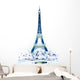 the Eiffel tower in paris Wall Decal