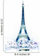 the Eiffel tower in paris Wall Decal