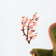 cherry blossom branch abstract background Wall Decal