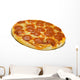 Pepperoni and cheese pizza isolated on white background Wall Decal