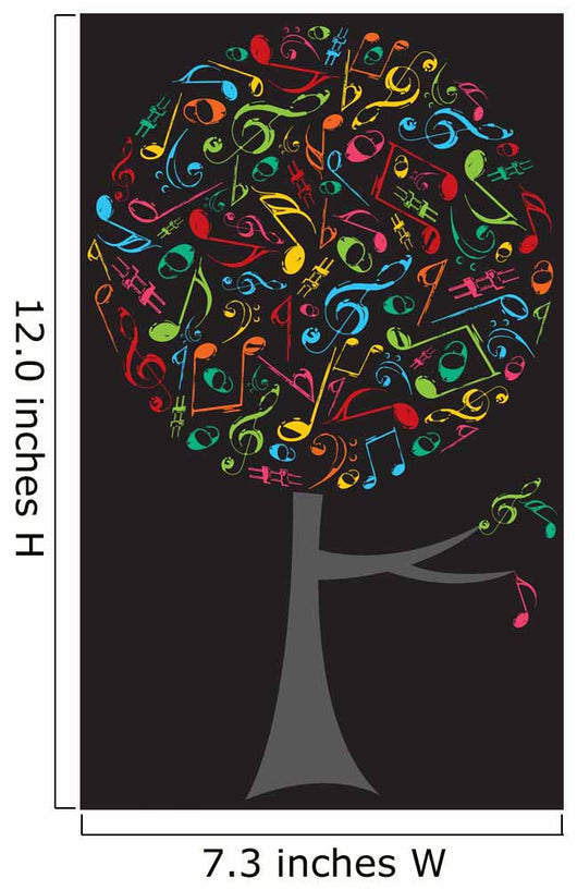 Pop Color Musical Notes Wall Mural