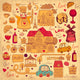 Vintage Vector Card with