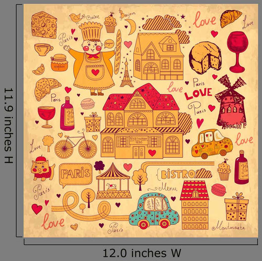 Vintage Vector Card with