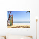 Surfing boards on the beach Wall Mural