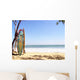 Surfing boards on the beach Wall Mural
