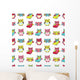 Owls Seamless Pattern Wall Decal