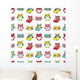 Owls Seamless Pattern Wall Decal