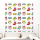 Owls Seamless Pattern Wall Decal