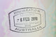 Immigration Stamp Wall Mural