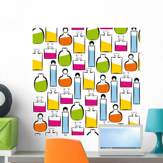 Seamless Perfumery Pattern Wall Decal