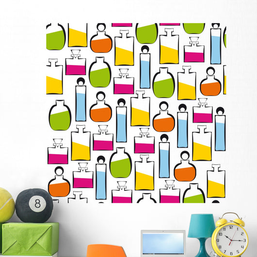 Seamless Perfumery Pattern Wall Decal