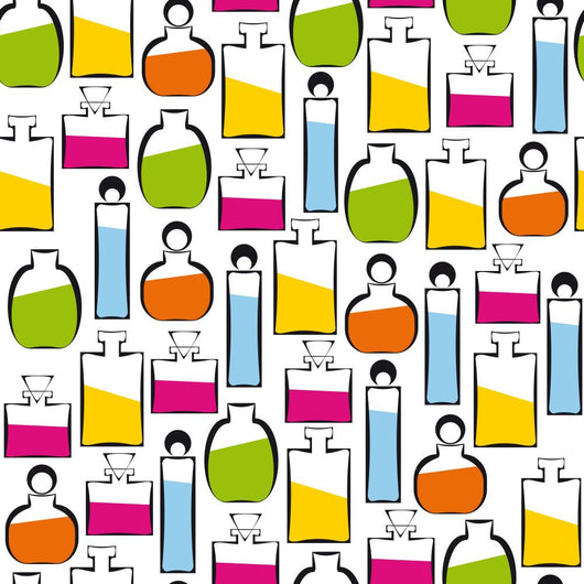 Seamless Perfumery Pattern Wall Decal