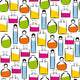 Seamless Perfumery Pattern Wall Decal