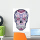 Floral Ornamental Skull Wall Decal