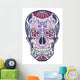 Floral Ornamental Skull Wall Decal