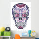 Floral Ornamental Skull Wall Decal