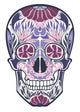 Floral Ornamental Skull Wall Decal