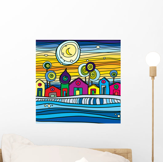 Vector Colored Abstract Night