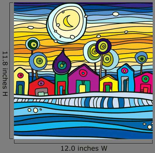 Vector Colored Abstract Night