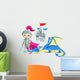 Dragon and Knight Wall Decal
