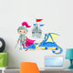 Dragon and Knight Wall Decal