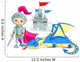 Dragon and Knight Wall Decal