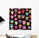 Seamless Retro Owl Colorful Wall Decal